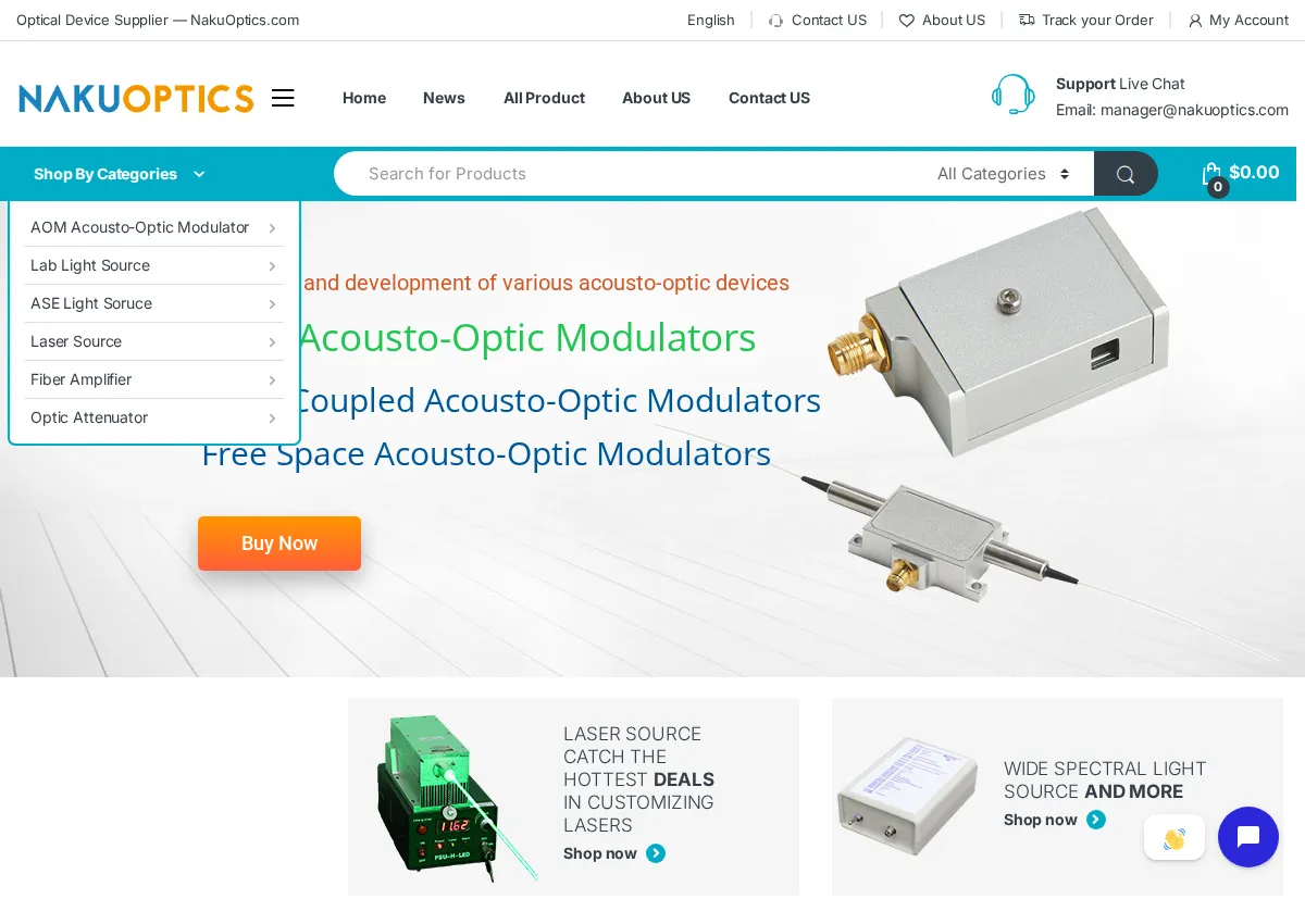Store homepage