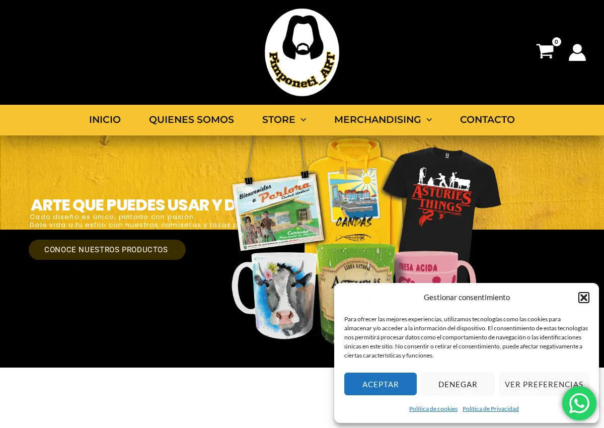 Store homepage