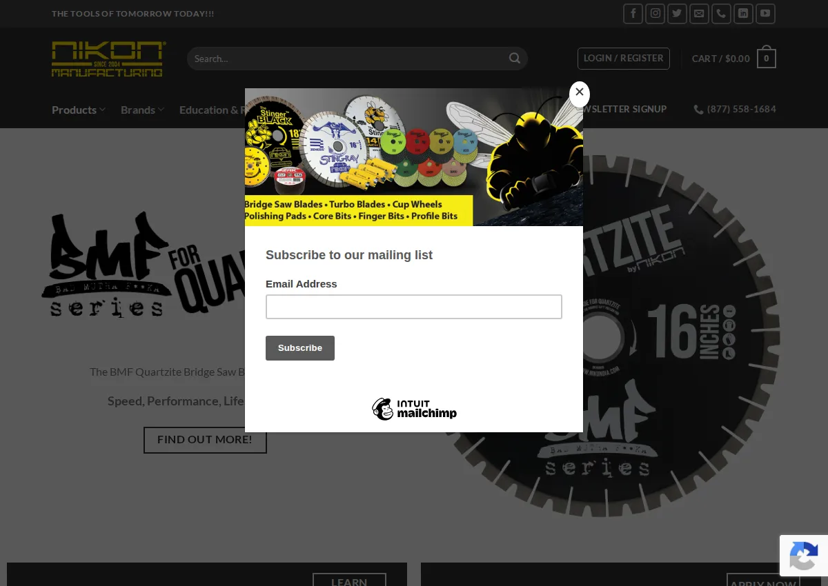 Store homepage