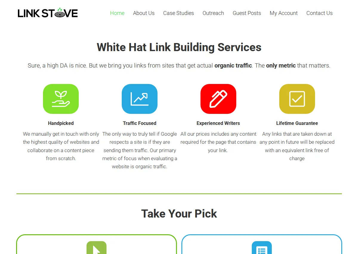 Store homepage