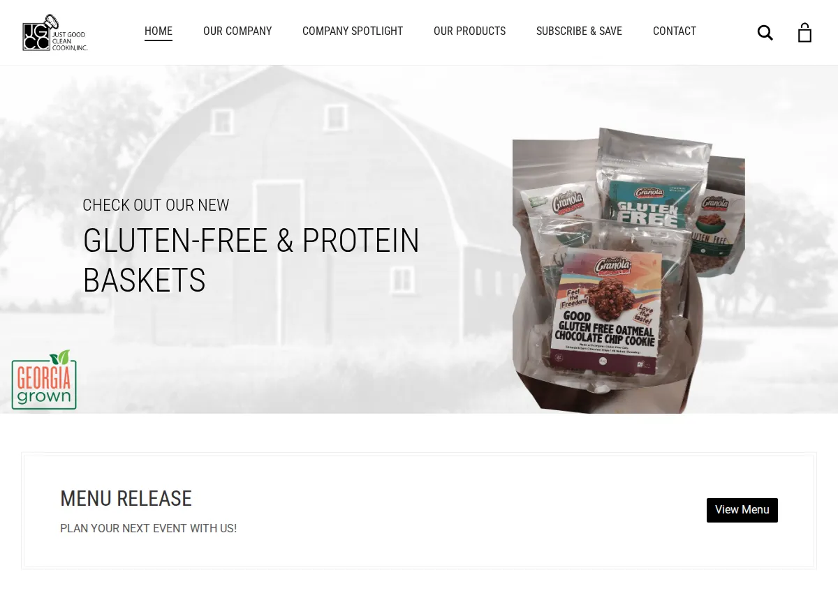 Store homepage