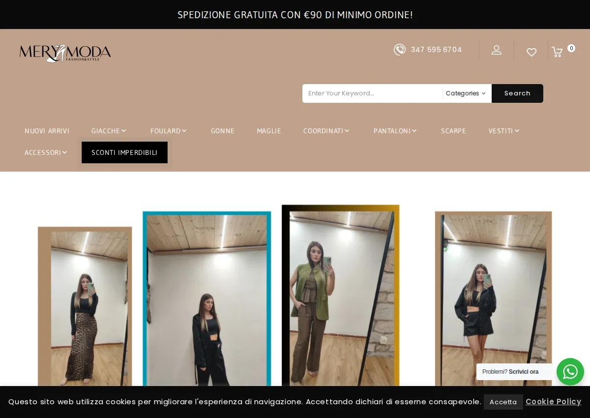 Store homepage