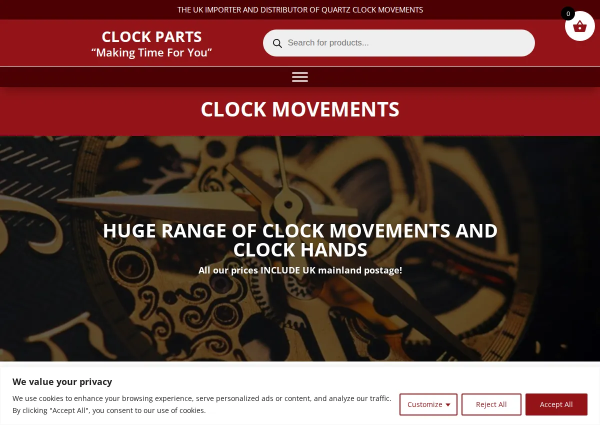 Store homepage