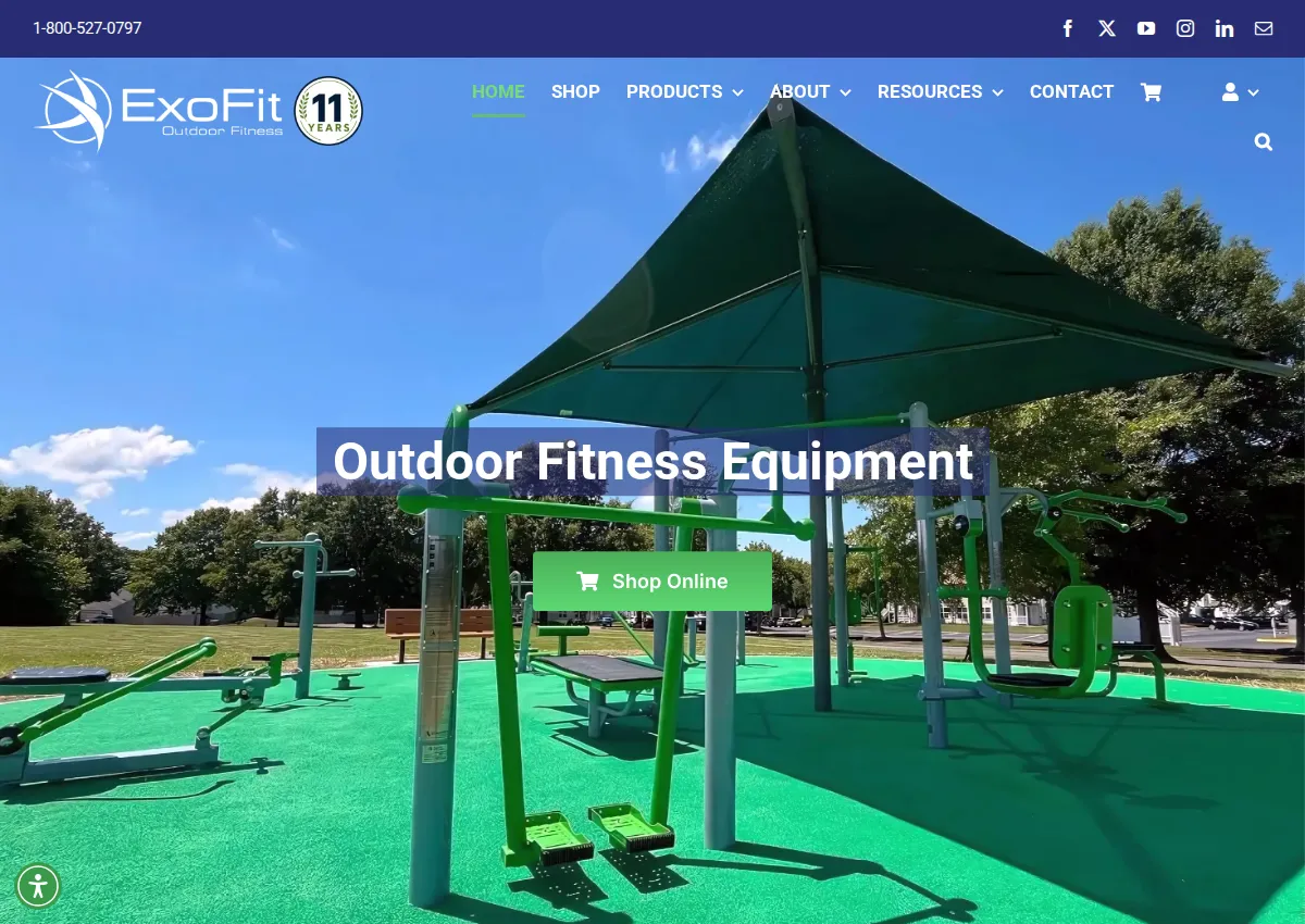 Store homepage