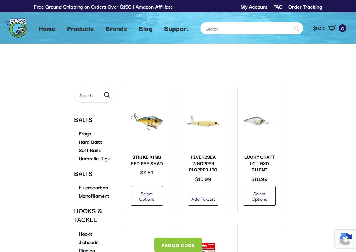 Store homepage