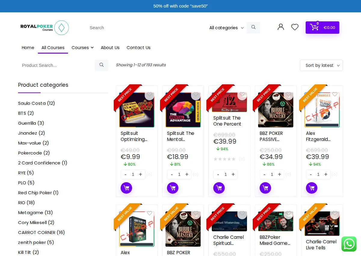 Store homepage