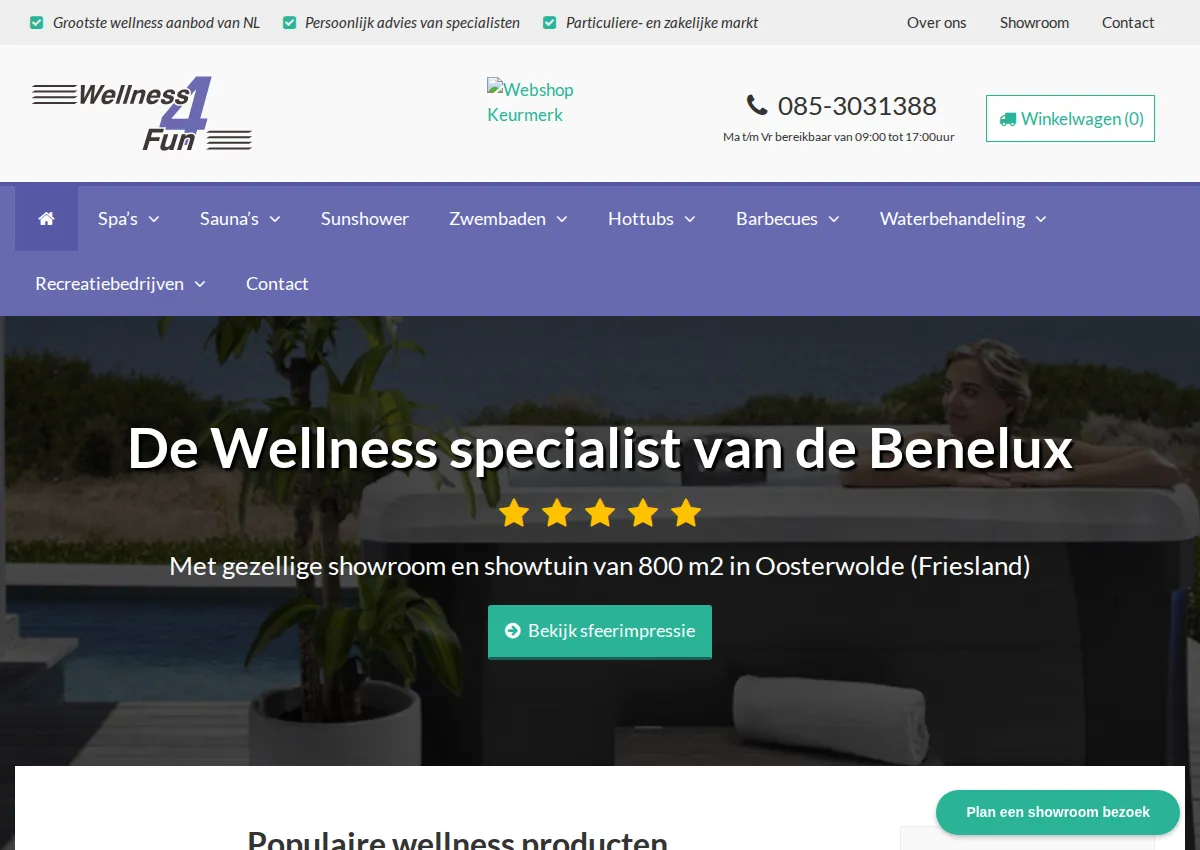 Store homepage