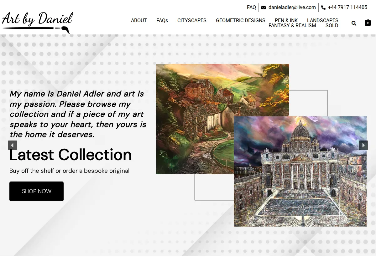 Store homepage