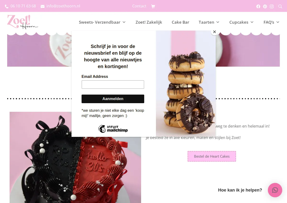 Store homepage