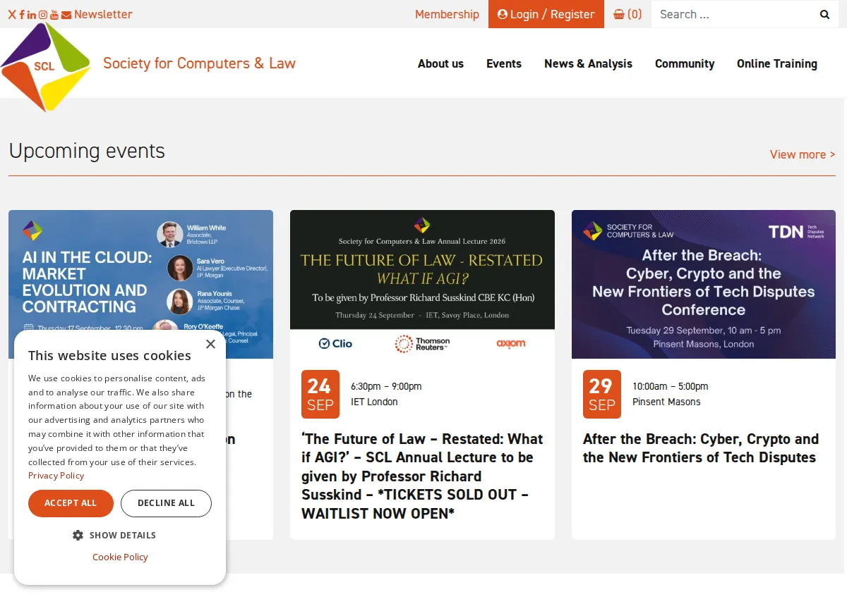 Store homepage