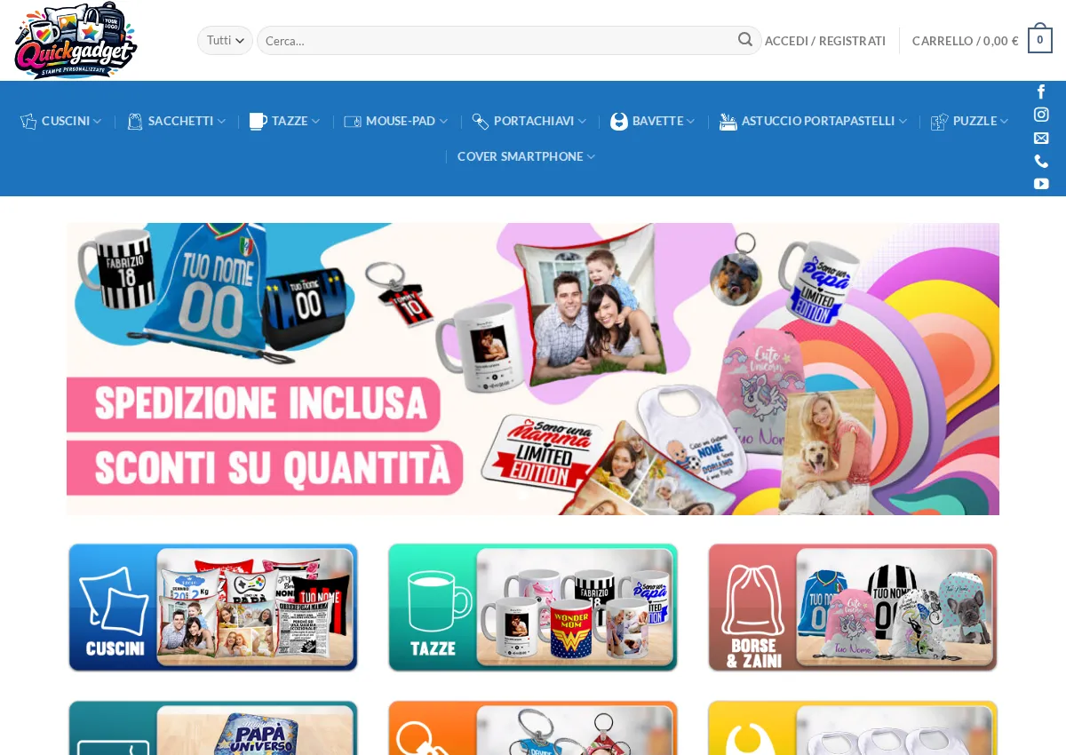 Store homepage