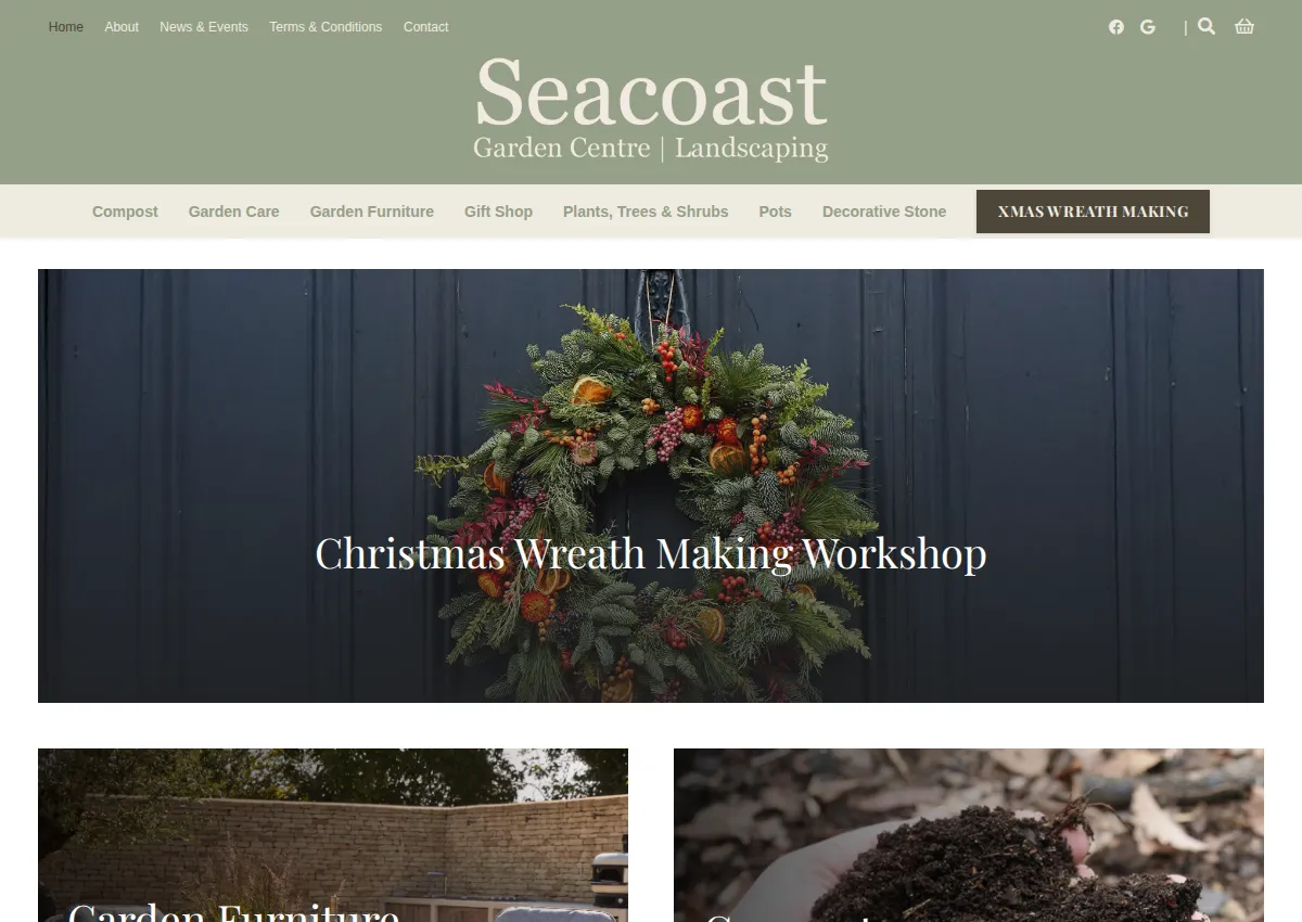 Store homepage