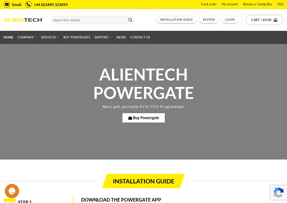 Store homepage