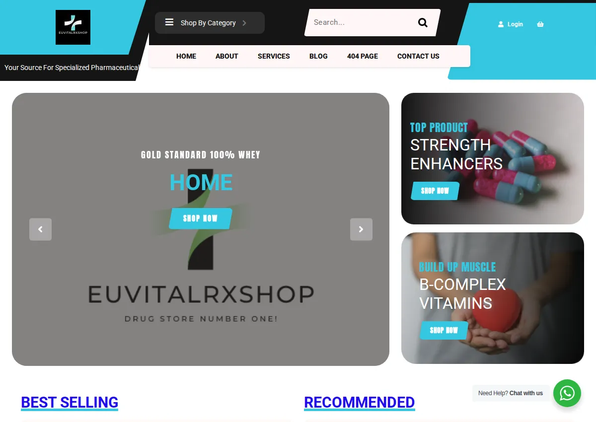 Store homepage