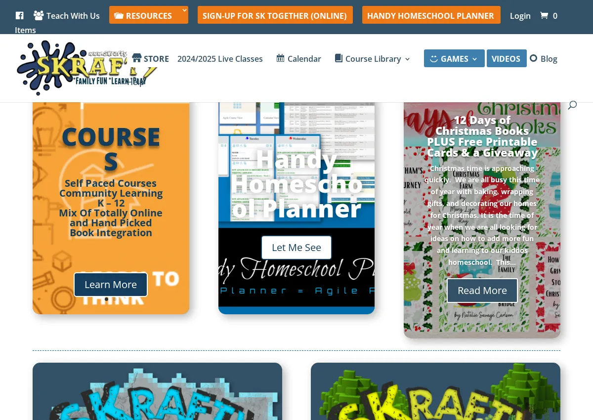 Store homepage
