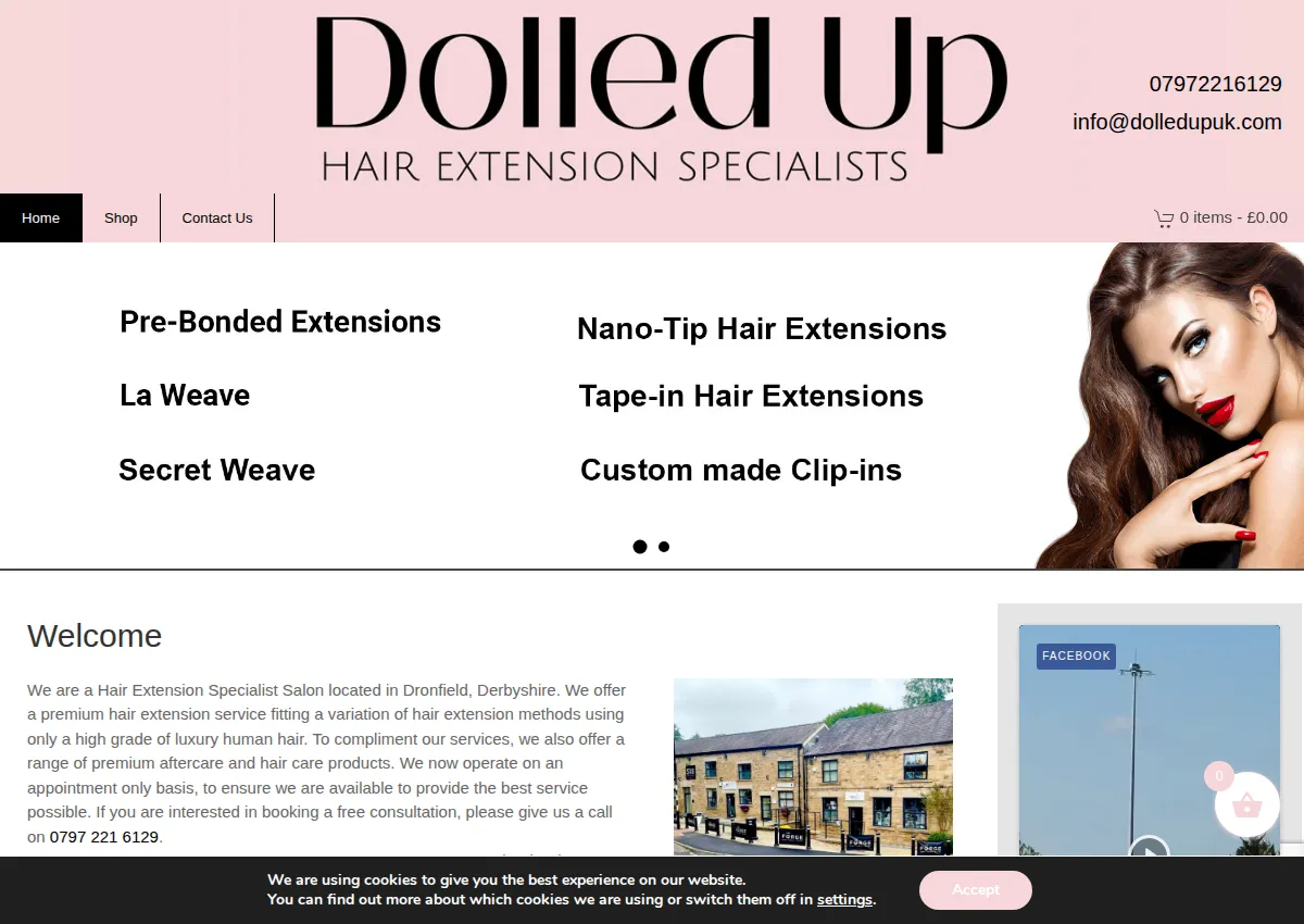 Store homepage