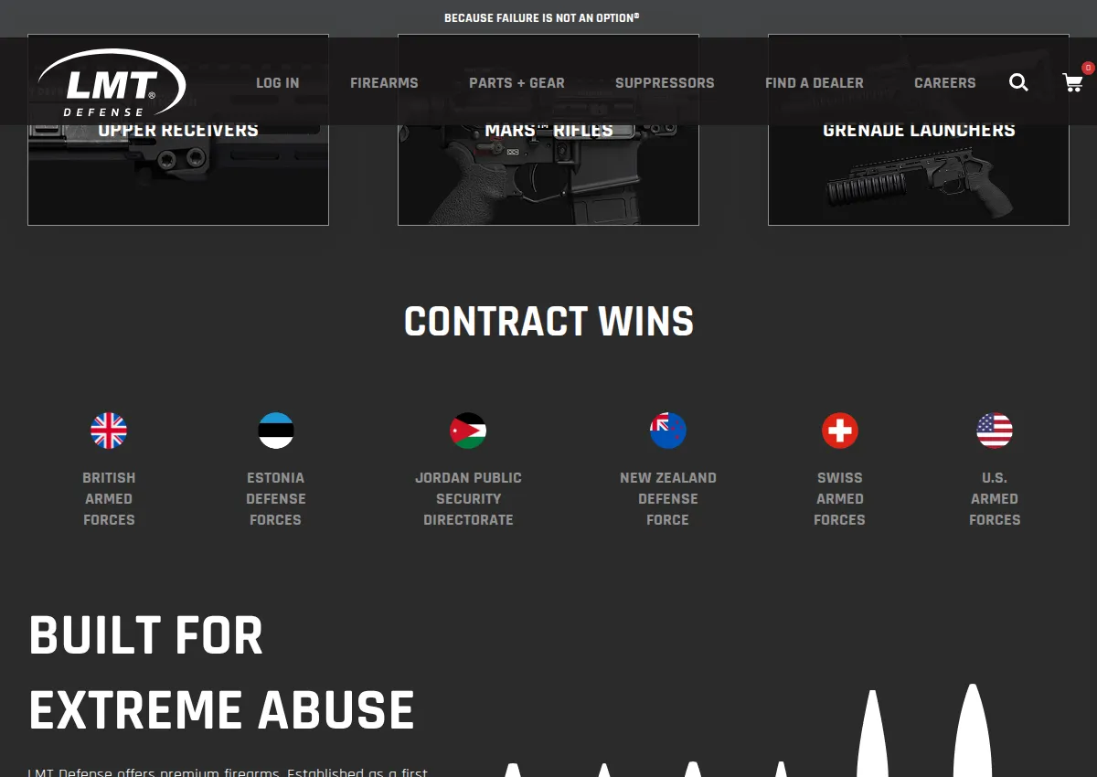 Store homepage