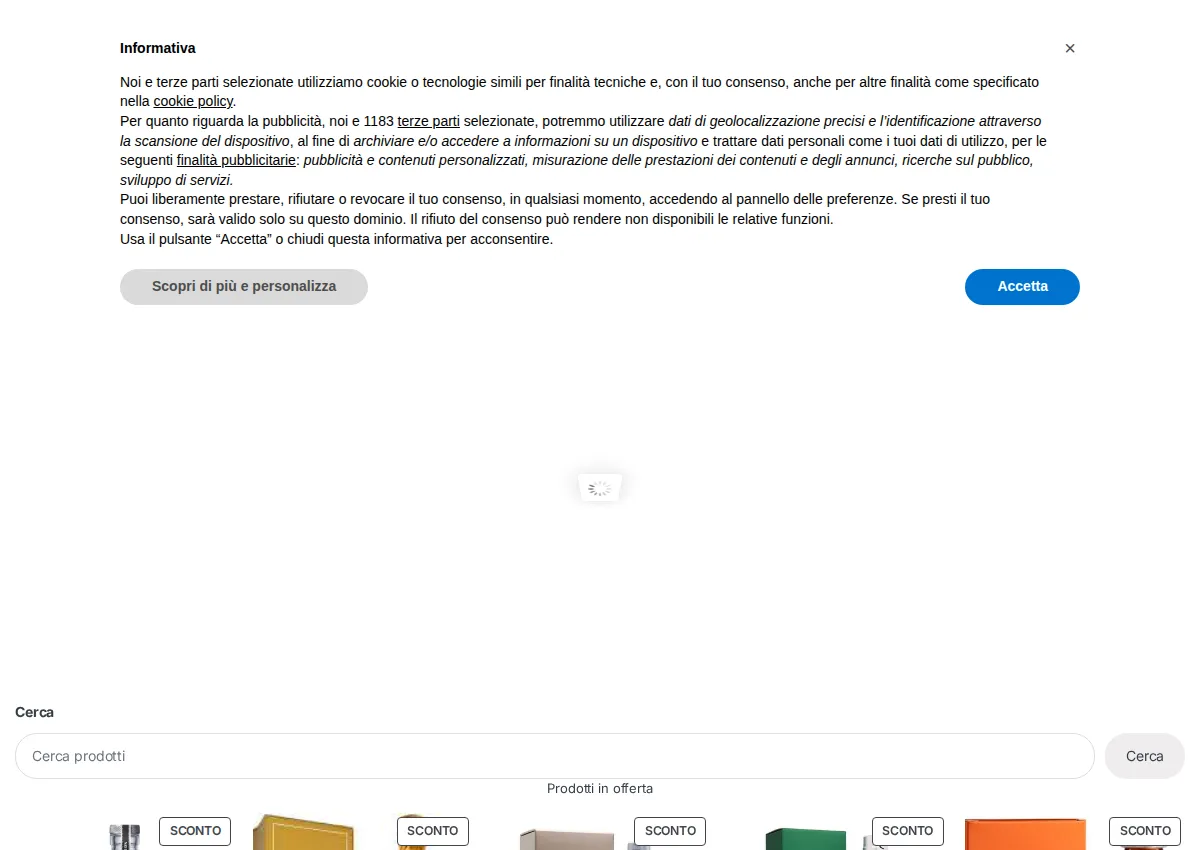 Store homepage