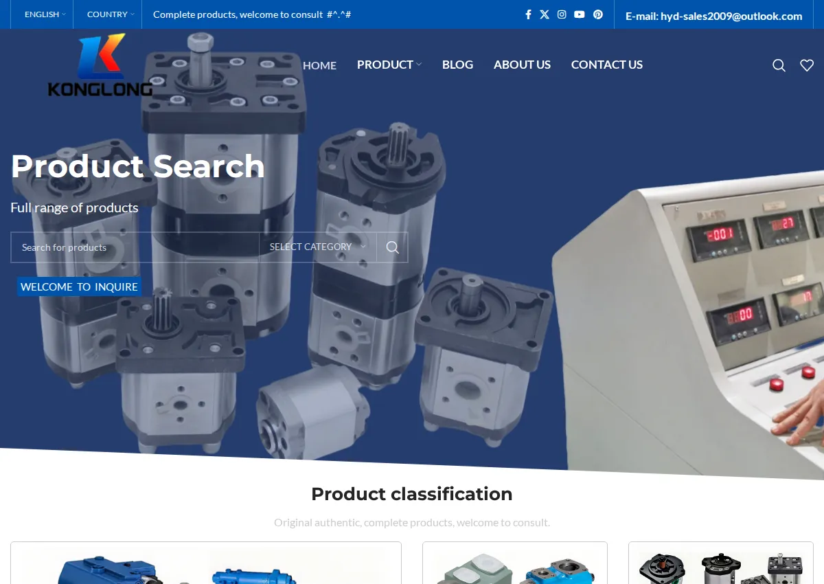 Store homepage