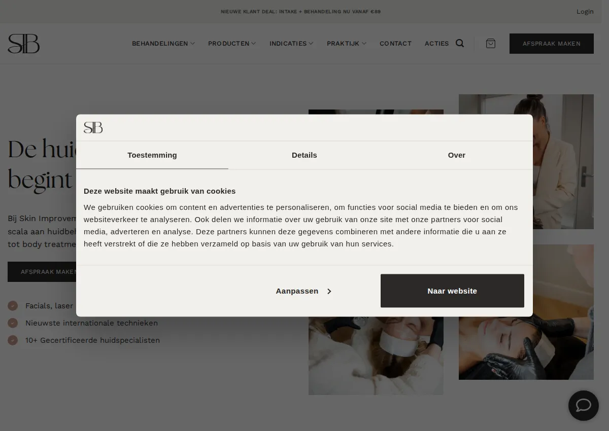 Store homepage