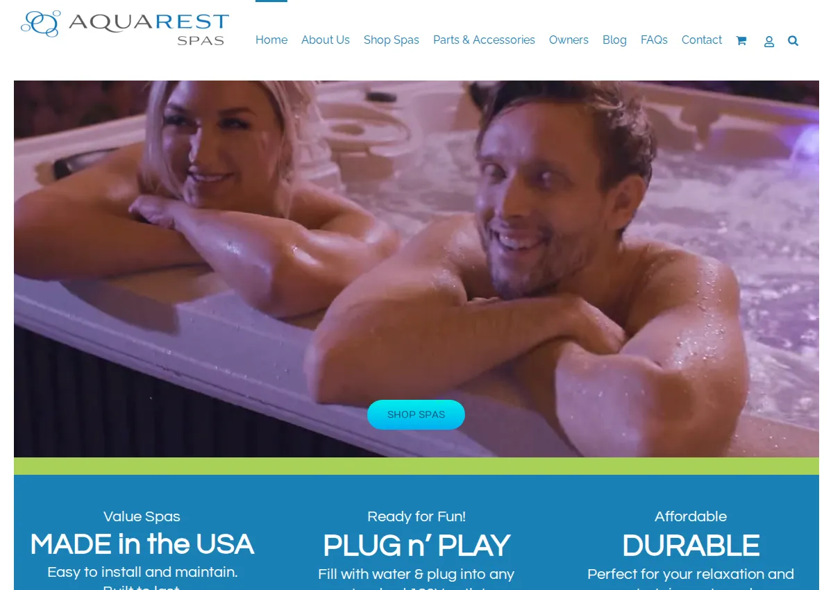 Store homepage