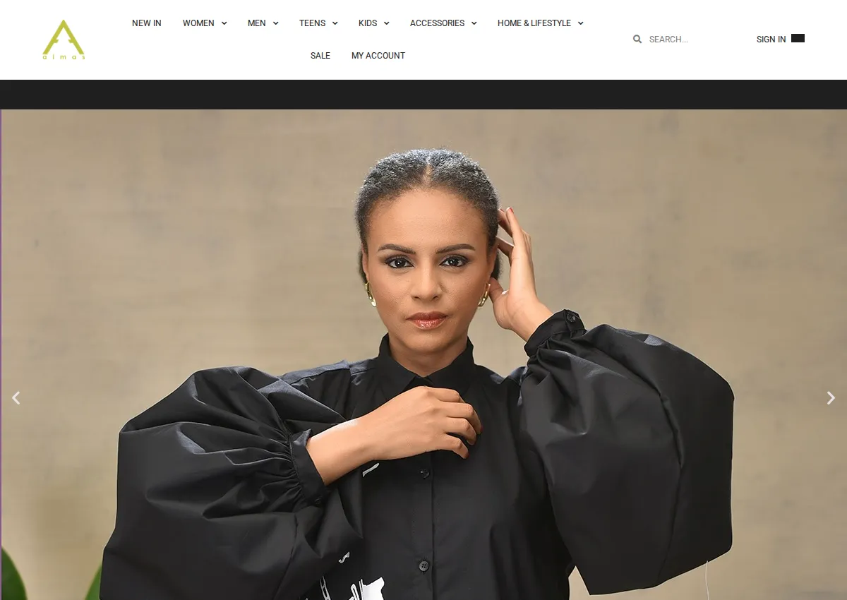Store homepage