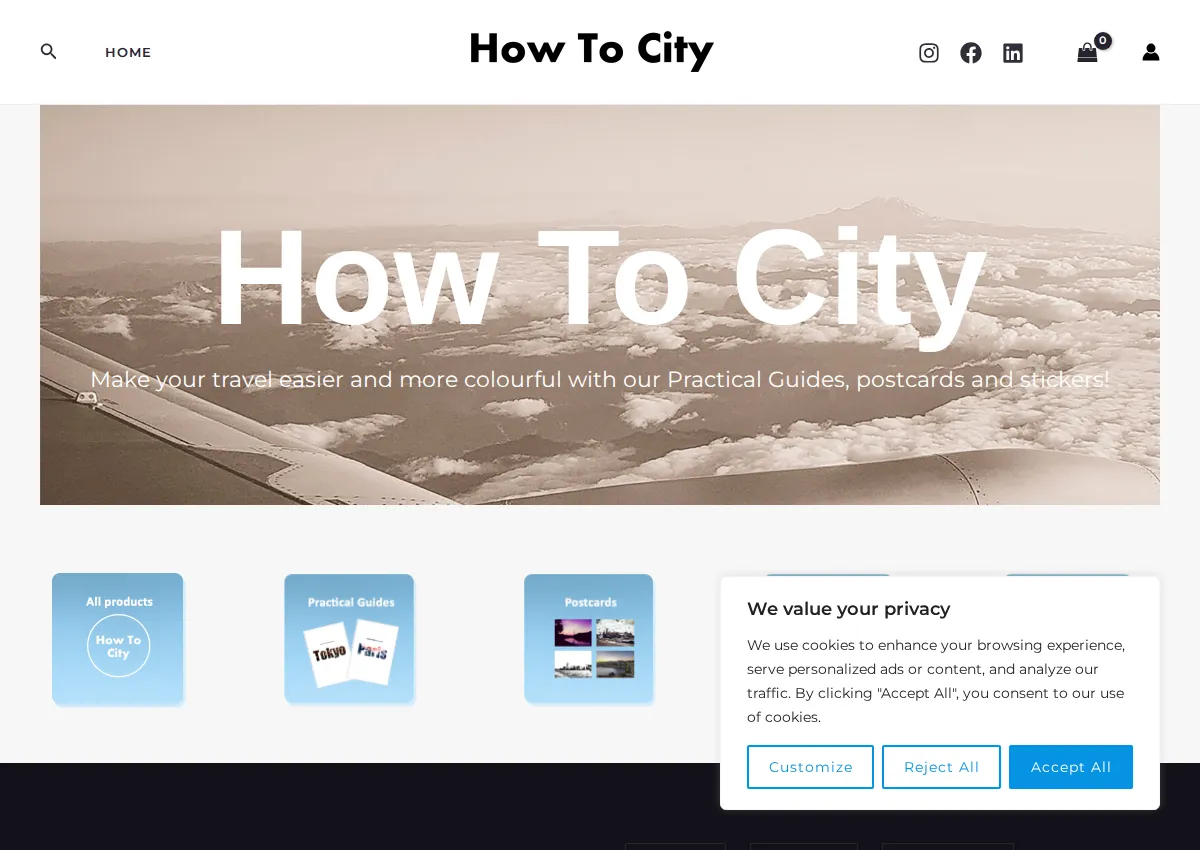 Store homepage