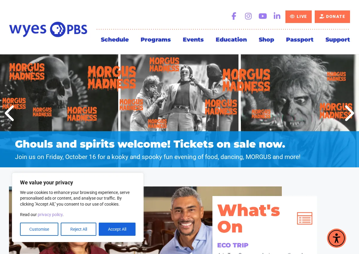 Store homepage