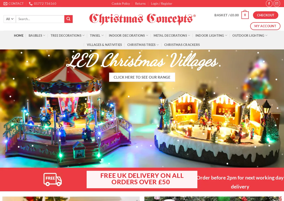 Store homepage