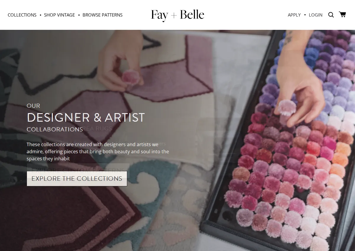 Store homepage