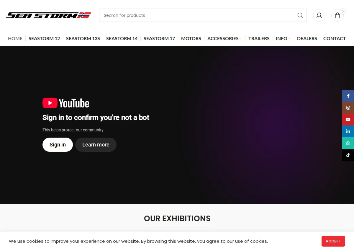 Store homepage