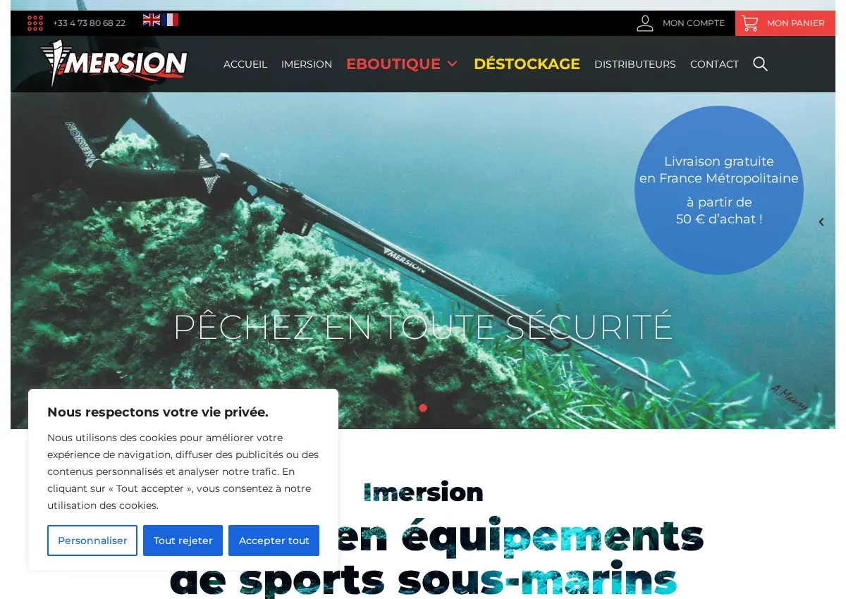 Store homepage