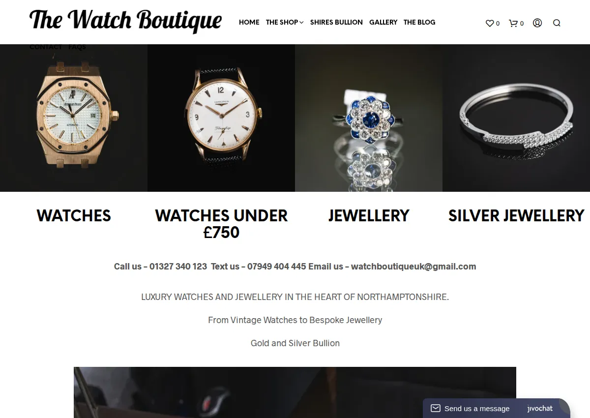 Store homepage