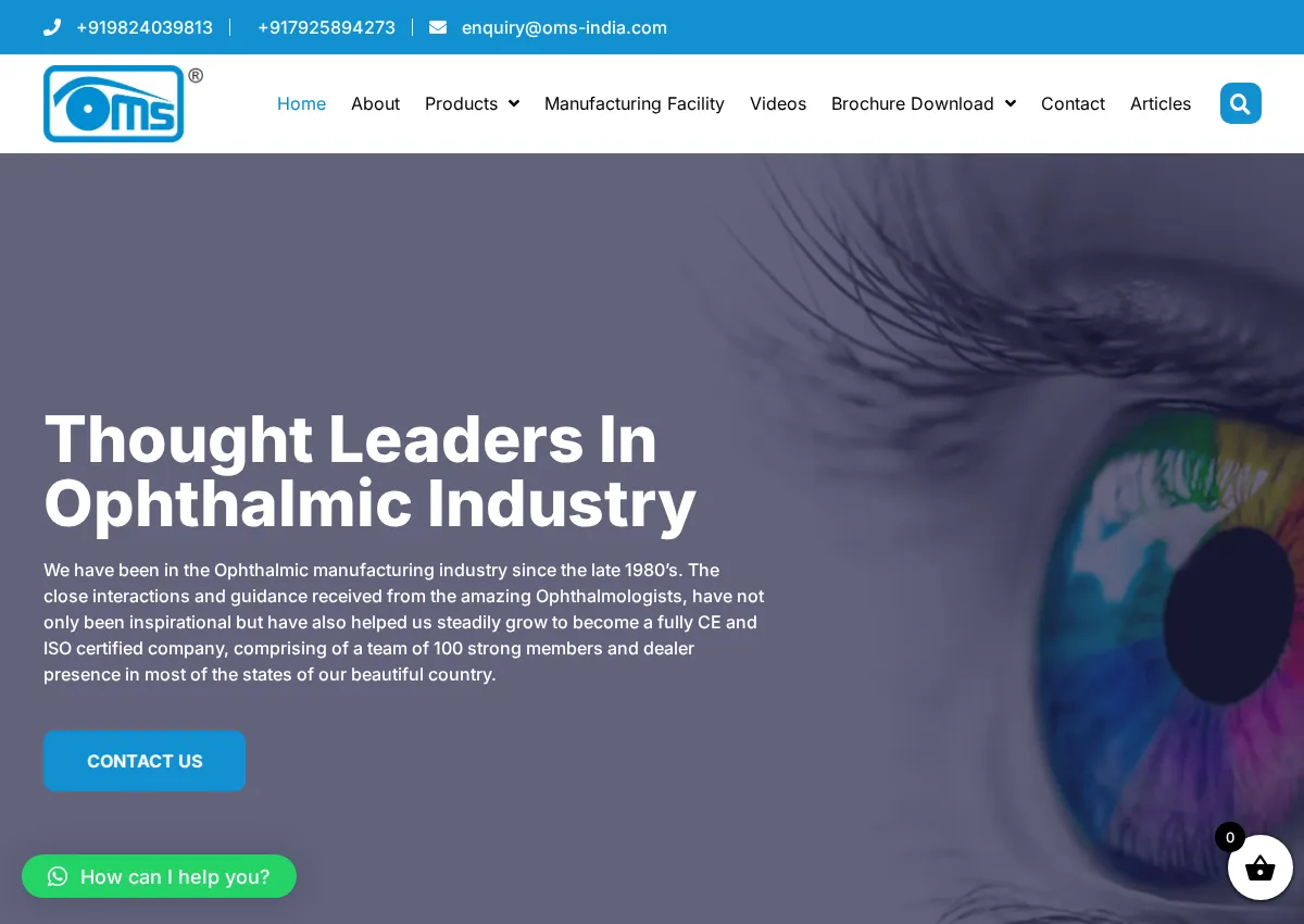 Store homepage