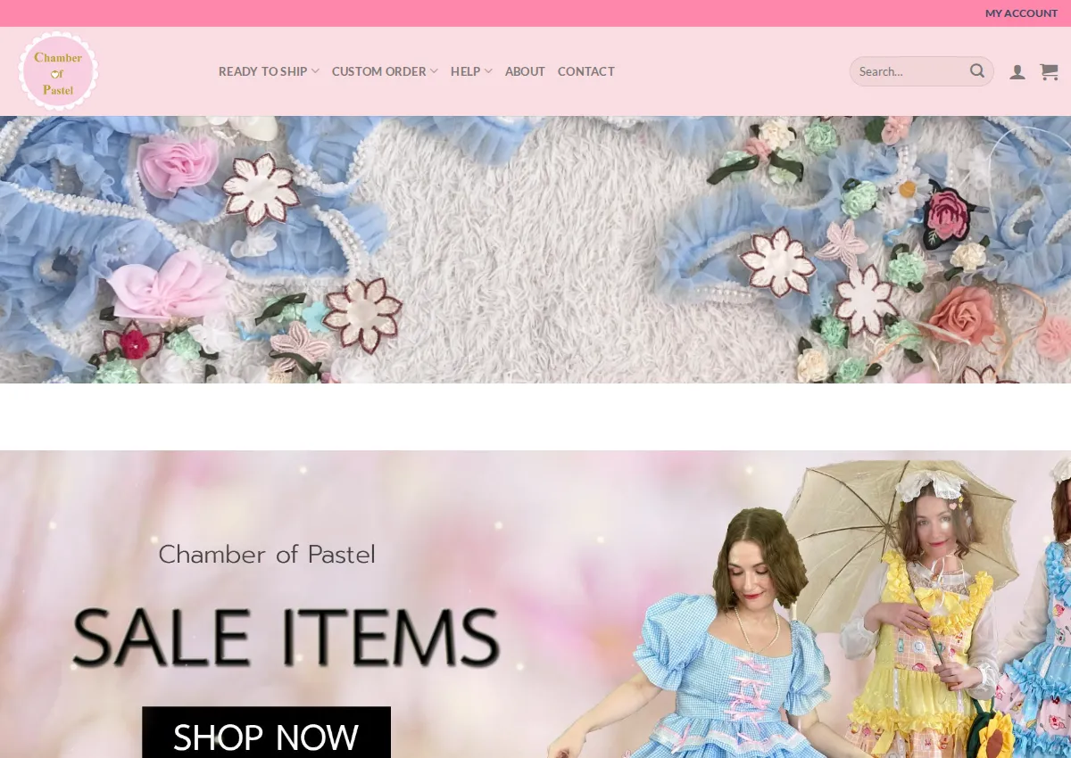 Store homepage