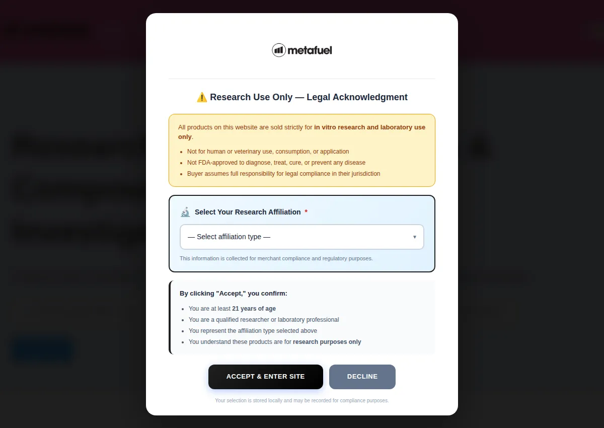 Store homepage