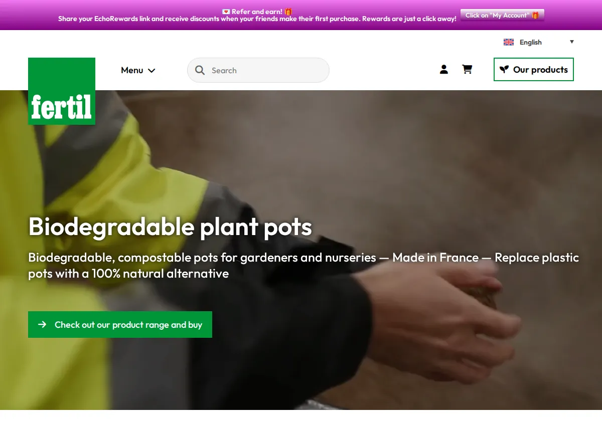 Store homepage