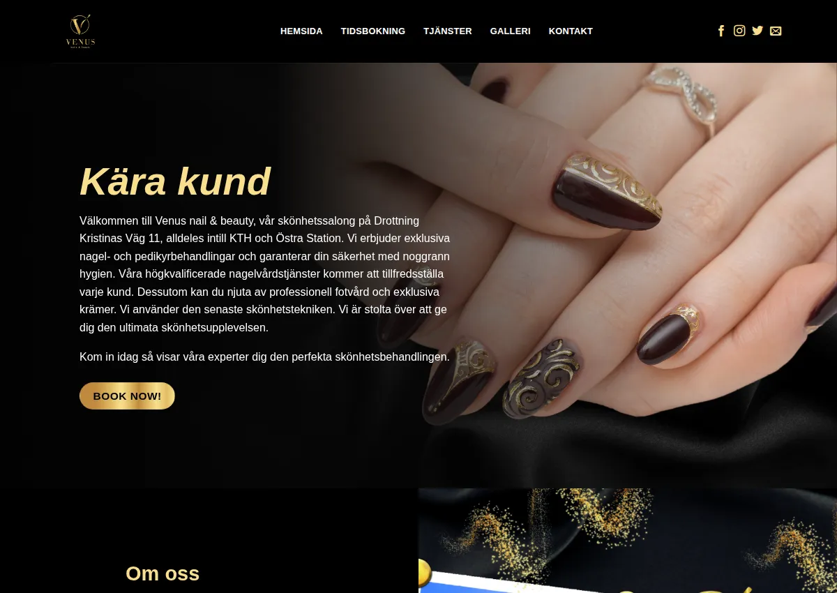 Store homepage