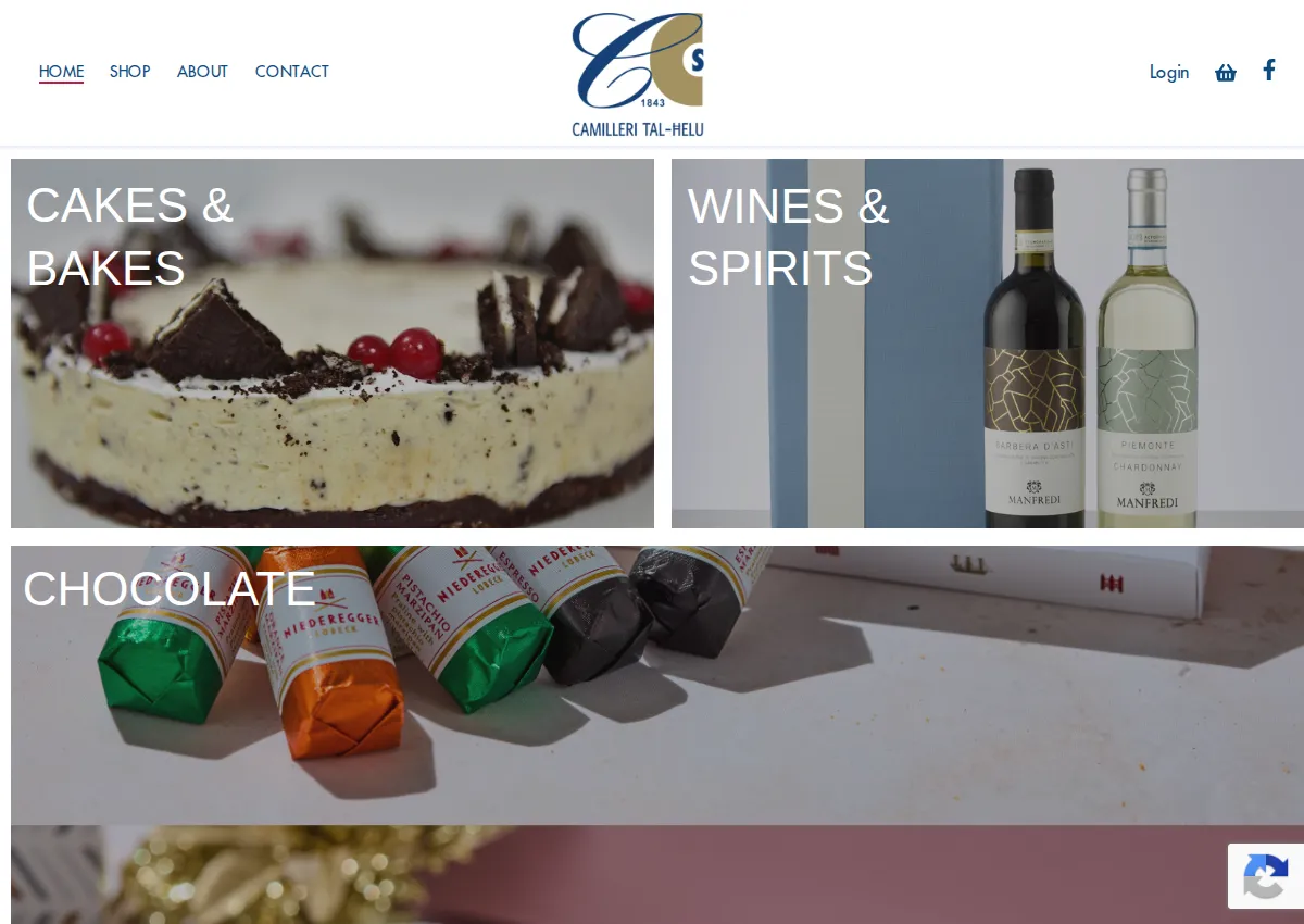 Store homepage