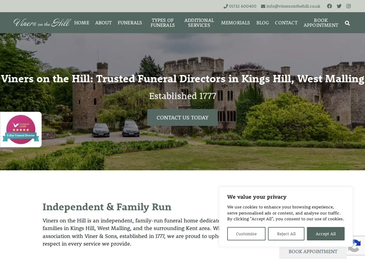 Store homepage