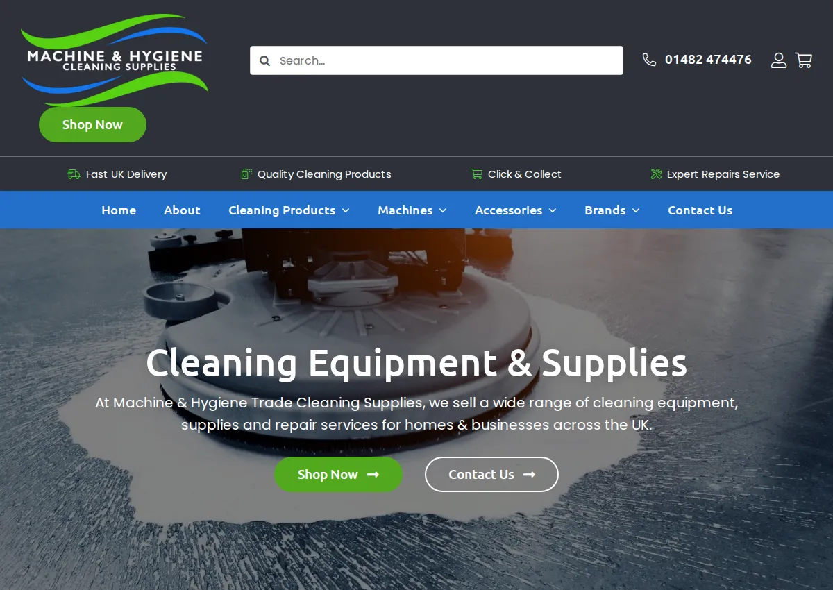 Store homepage