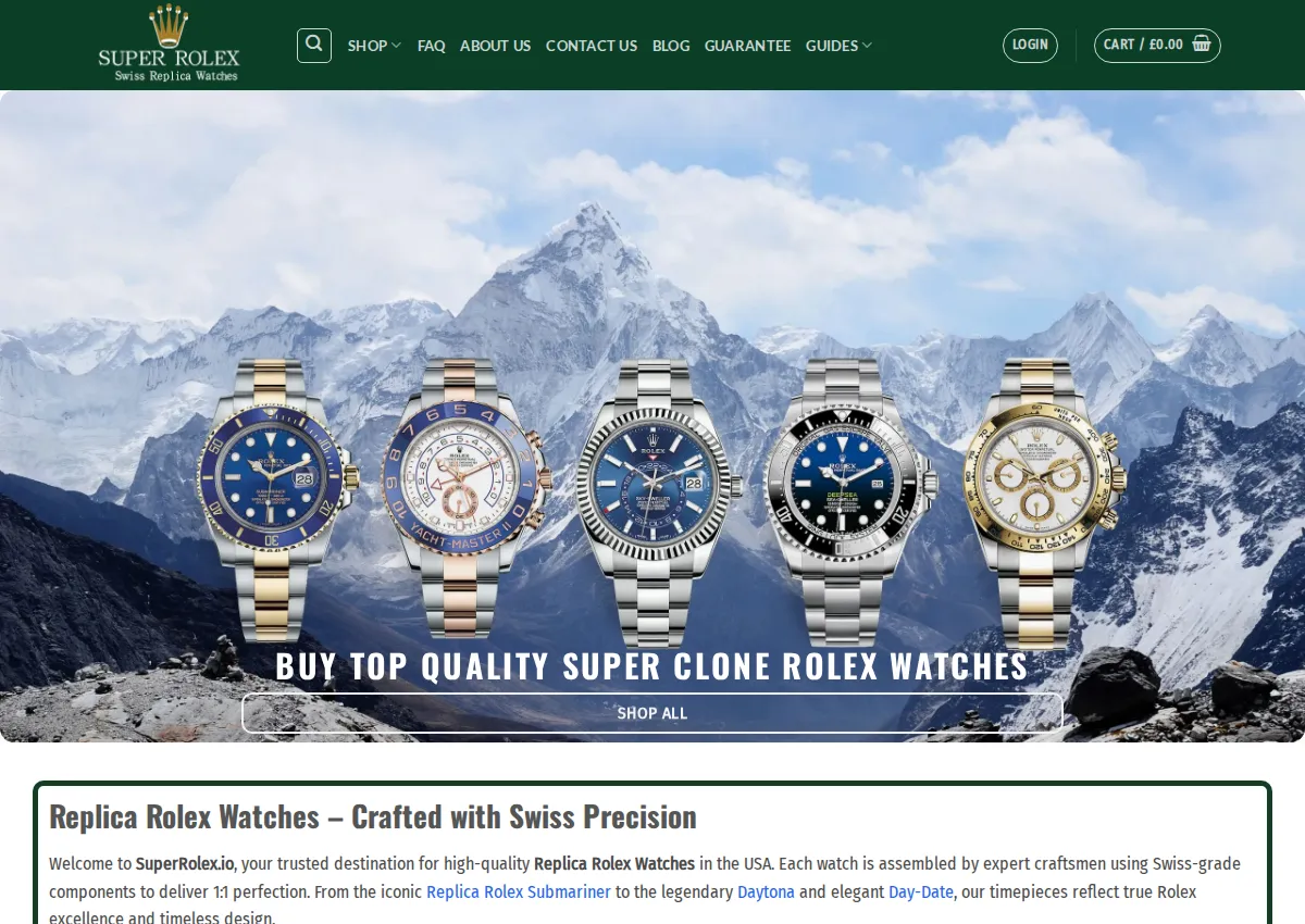 Store homepage