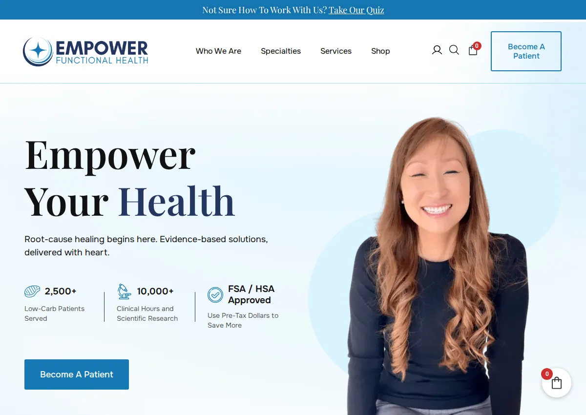 Store homepage