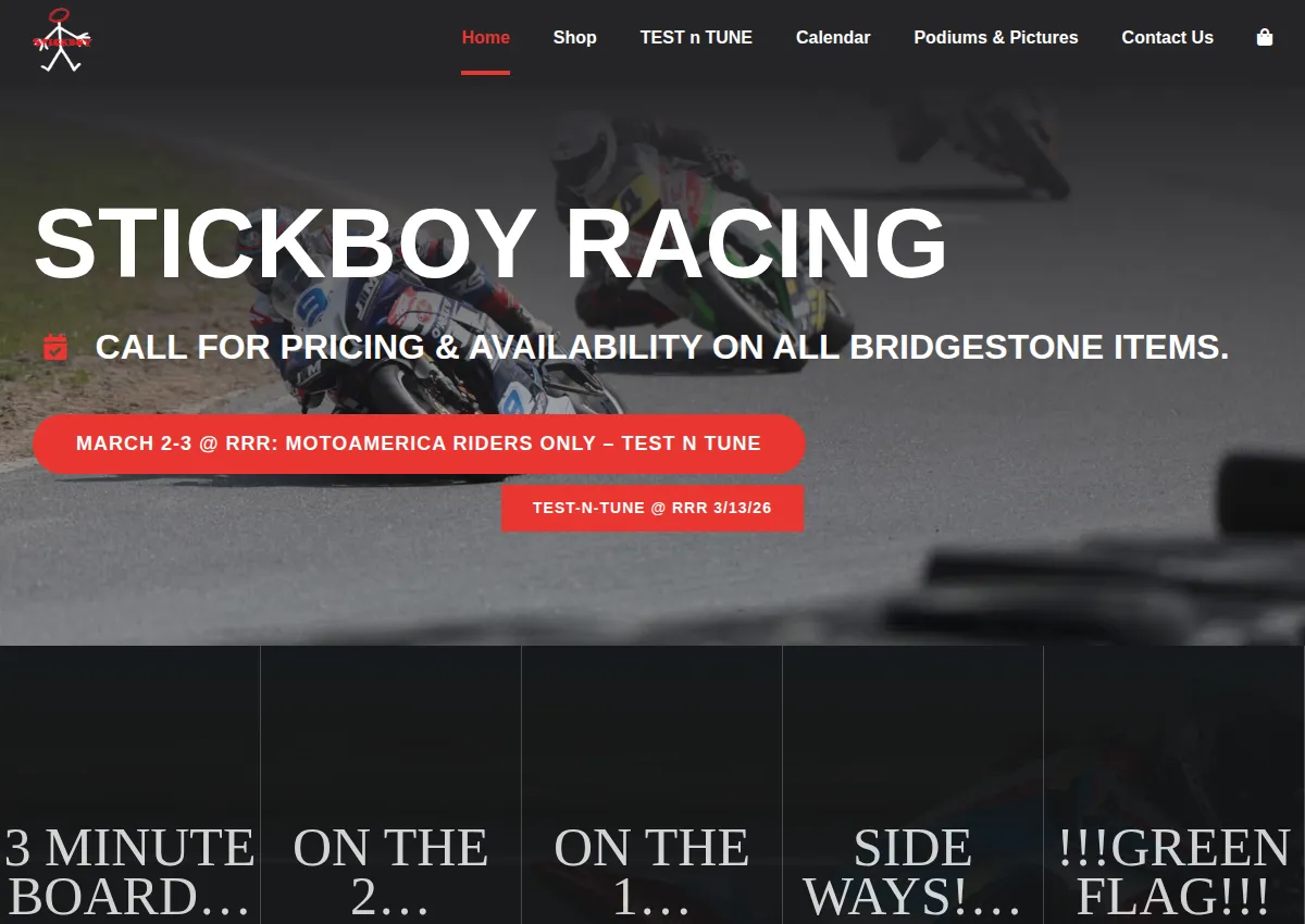 Store homepage