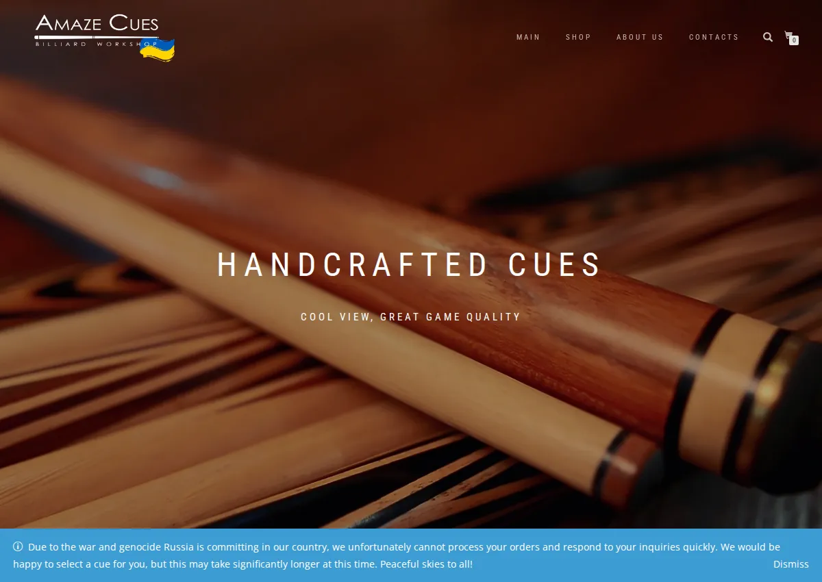 Store homepage