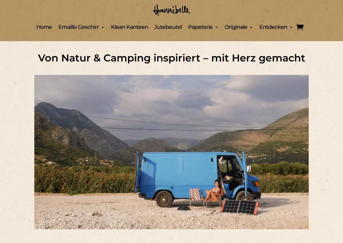 Store homepage