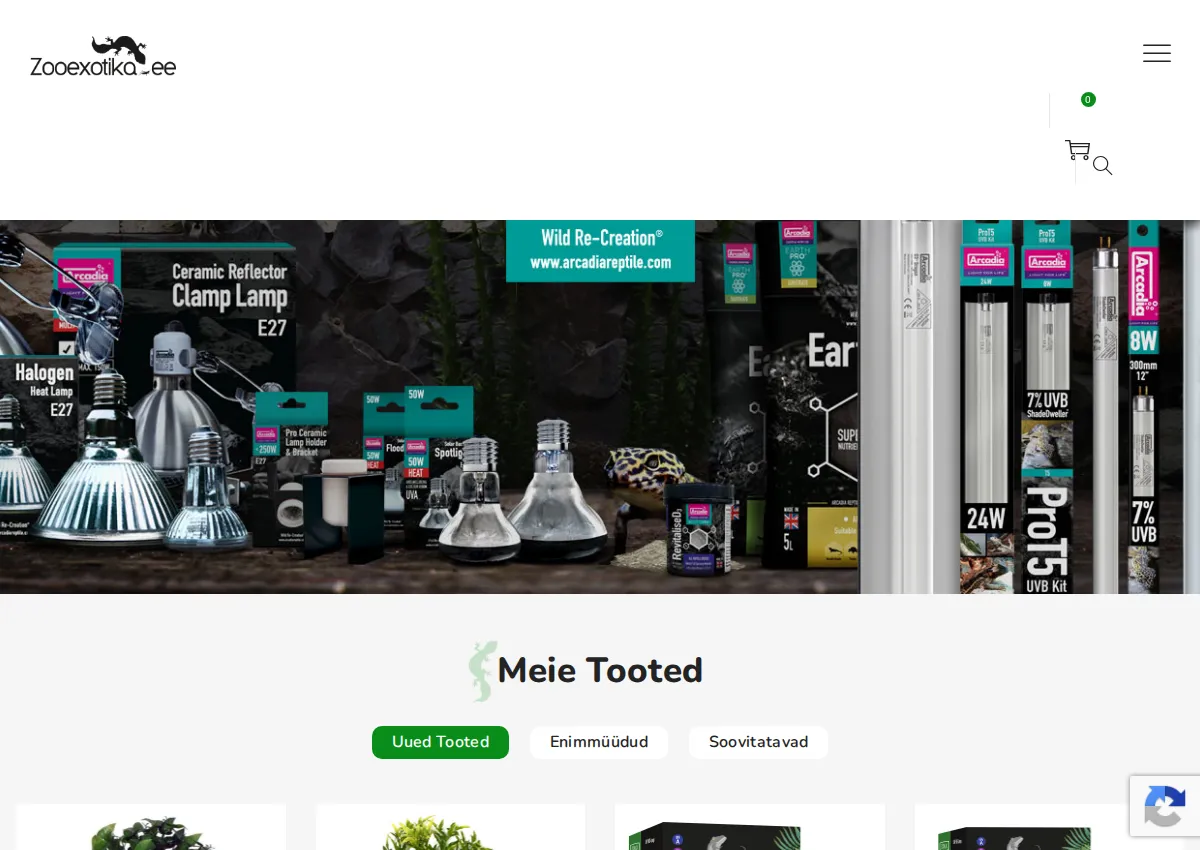 Store homepage