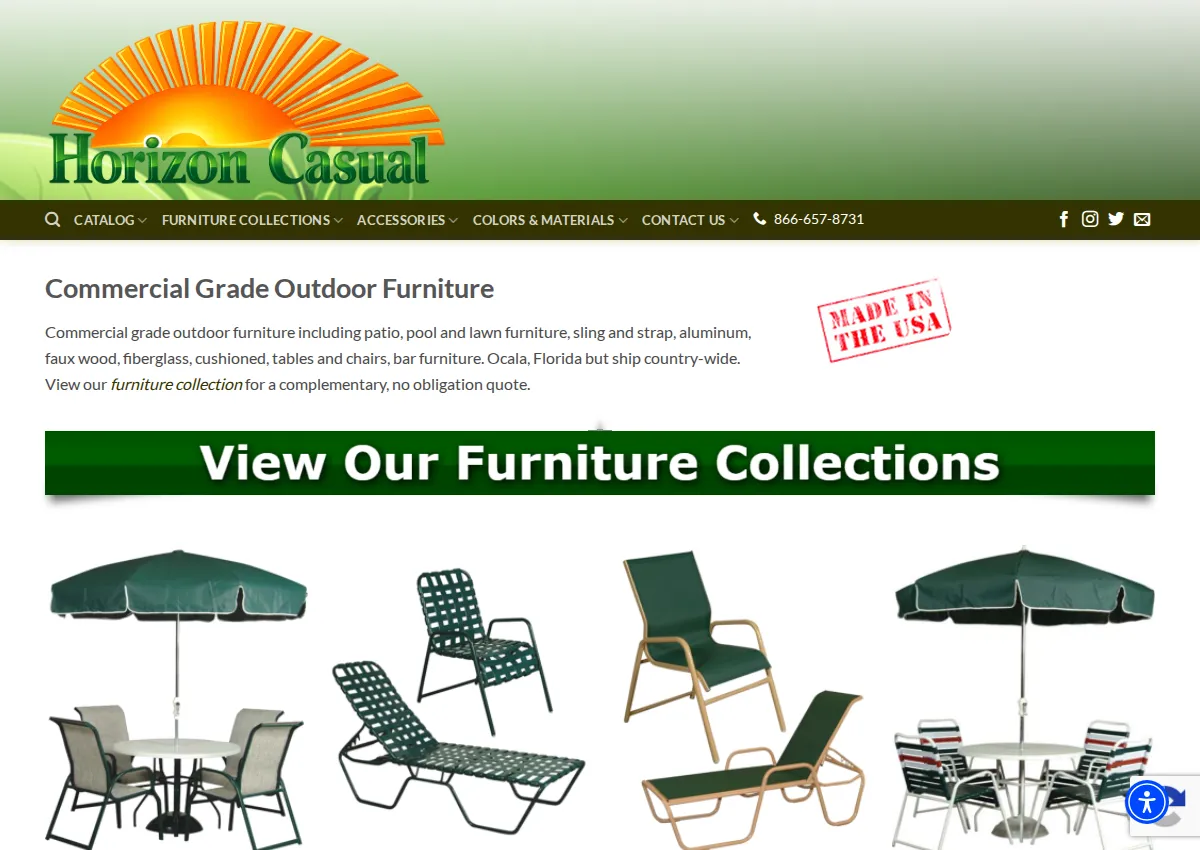 Store homepage