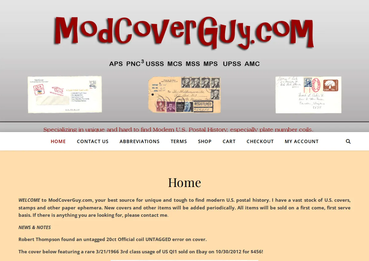 Store homepage