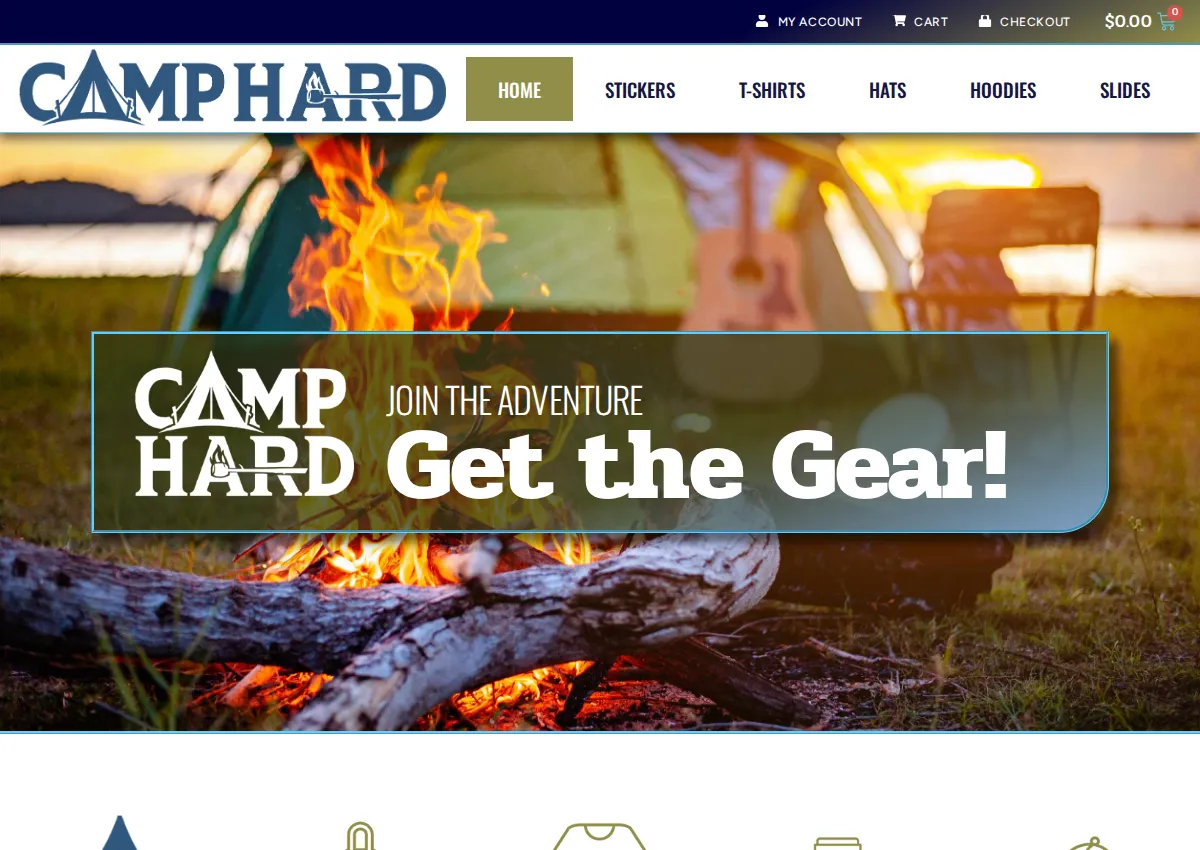 Store homepage